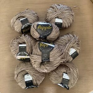 NWT Tahki Yarns Ripple 100% Cotton Yarn - 007 lot of  8 skeins